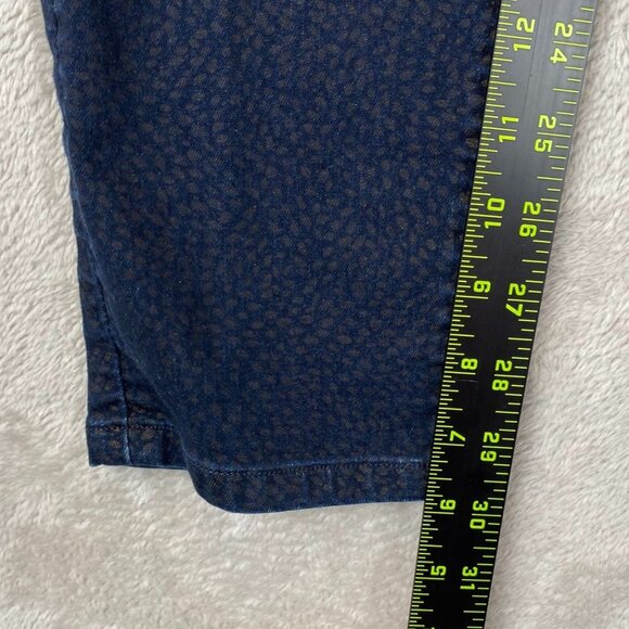 Ann Taylor Loft Womens Jeans 28/6 Modern Skinny Leopard Print Ankle Stretch Blue - Picture 3 of 14